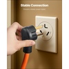 image:imageVEVOR 50 FT 30 Amp Dryer Extension Cord 3Prong NEMA 1030P to 1030R 10AWG STW Pure Copper 125250V 7500W Heavy Duty Power Cable for EV Charging Laundry Room Home Garage ETL ListedOrange