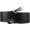 image:imageVEVOR 50 FT 30 Amp Dryer Extension Cord 3Prong NEMA 1030P to 1030R 10AWG STW Pure Copper 125250V 7500W Heavy Duty Power Cable for EV Charging Laundry Room Home Garage ETL ListedBlack