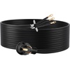 image:imageVEVOR 50 FT 30 Amp Dryer Extension Cord 3Prong NEMA 1030P to 1030R 10AWG STW Pure Copper 125250V 7500W Heavy Duty Power Cable for EV Charging Laundry Room Home Garage ETL ListedBlack