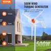 image:imageVEVOR 500W Wind Turbine Generator 12V Wind Turbine Kit with MPPT Controller 3Blade Wind Power Generator with Adjustable Windward Direction 25ms Start Wind Speed for RVs Boats Home Farm12V 500W 3Blade