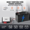 image:imageVEVOR 50A MPPT Solar Charge Controller 12V  24V Auto DC Input Solar Panel Regulator Charger with Bluetooth Module 98 Charging Efficiency for SealedAGM Gel Flooded and Lithium Battery Charging40A 1224V MPPT