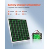 image:imageVEVOR 50W 12V Solar Battery Charger Maintainer Mono Solar Panel Trickle Battery Charger with Upgraded MPPT Controller IP65 Waterproof for Car Boat RV Trailer Flat Rooftop Bracket Not Included