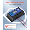 image:imageVEVOR 50W 12V Solar Battery Charger Maintainer Mono Solar Panel Trickle Battery Charger with Upgraded MPPT Controller IP65 Waterproof for Car Boat RV Trailer Flat Rooftop Bracket Not Included