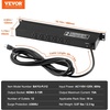image:imageVEVOR 8 Outlet Horizontal 1U Rack Mount PDU Power Strip for Network Server Racks Surge Protection amp Overload Protection 110125V15A with 6ft 14AWG Power Cord12 OutletIntegrated Switches