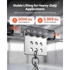 image:imageVEVOR 8 Wheel Trolley Assembly Rollers 4 Pcs 3000 lbs Load Dual Bearing Trolley Assembly for 158 Wide and All 158 or Taller Strut Channel Heavy Duty Sliding Track System for Warehouse Garage