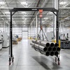 image:imageVEVOR Adjustable Gantry Crane 2200 lbs Capacity Portable Shop Lift Hoist with 957 to 1429 Height Adjustable Locking Wheels Steel Construction for Factory Warehouse Auto Repair Frame Only4400 lbs