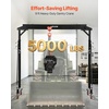 image:imageVEVOR Adjustable Gantry Crane 2200 lbs Capacity Portable Shop Lift Hoist with 957 to 1429 Height Adjustable Locking Wheels Steel Construction for Factory Warehouse Auto Repair Frame Only5000 lbs With Hoist
