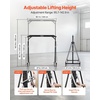 image:imageVEVOR Adjustable Gantry Crane 2200 lbs Capacity Portable Shop Lift Hoist with 957 to 1429 Height Adjustable Locking Wheels Steel Construction for Factory Warehouse Auto Repair Frame Only2200 lbs