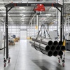 image:imageVEVOR Adjustable Gantry Crane 2200 lbs Capacity Portable Shop Lift Hoist with 9571429 in Height Adjustable Manual Trolley Electrical Hoist Sling Shackles for Factory Warehouse Auto Repair