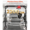 image:imageVEVOR Adjustable Gantry Crane 2200 lbs Capacity Portable Shop Lift Hoist with 9571429 in Height Adjustable Manual Trolley Electrical Hoist Sling Shackles for Factory Warehouse Auto Repair