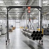 image:imageVEVOR Adjustable Gantry Crane 2200 lbs Capacity Portable Shop Lift Hoist with 9571429 in Height Adjustable Manual Trolley Hoist Sling Shackles Hooks for Garage Factory Warehouse Auto Repair