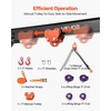 image:imageVEVOR Adjustable Gantry Crane 2200 lbs Capacity Portable Shop Lift Hoist with 9571429 in Height Adjustable Manual Trolley Hoist Sling Shackles Hooks for Garage Factory Warehouse Auto Repair