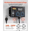 image:imageVEVOR Automatic EV Charging Switch NEMA 1430 Splitter Switch for Dryer amp EV Charger 24A Max 240V Smart Power Distribution with Circuit Breaker RealTime Display for EVs Ovens Dishwashers ETL