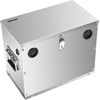 image:imageVEVOR Battery Box Group 2431 Trolling Motor Battery Box Marine Batteries Case with RubberGrommet Cable Holes Aluminum Alloy Shell Storage Case Easy Installation for OffRoad Racers TrucksStainless Steel Shell