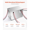 image:imageVEVOR Battery Box Group 2431 Trolling Motor Battery Box Marine Batteries Case with RubberGrommet Cable Holes Aluminum Alloy Shell Storage Case Easy Installation for OffRoad Racers TrucksAluminum Alloy Shell