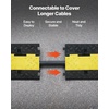 image:imageVEVOR Cable Protector Ramp 2 Channel Heavy Duty 3937 Rubber Cord Hose Wire Cover 22W x 2H Large Channel Size Traffic Speed Bump with FlipOpen Top Cover for Indoor Outdoor Use