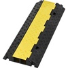 image:imageVEVOR Cable Protector Ramp 2 Channel Heavy Duty 3937 Rubber Cord Hose Wire Cover 22W x 2H Large Channel Size Traffic Speed Bump with FlipOpen Top Cover for Indoor Outdoor Use