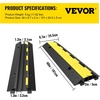 image:imageVEVOR Cable Protector Ramp 5 Packs 2 Channels Speed Bump Rubber Modular Humps Rated 11000 LBS Load Capacity Protective Wire Cord Ramp Driveway Rubber Traffic Speed Bumps Cable Protector  Traffic Speed Bump Modular Interlocking Connection Protective Wire Cord Rubber Ramp Driveway with PVC FlipOpen Top Cover