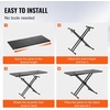 image:imageVEVOR DJ Table Stand 3243 x 18 Portable DJ Laptop and Controller Stand Lightweight DJ Desk DJ Booth Adjustable Height DJ Stand Foldable DoubleX Keyboard Stand amp Tabletop Audio Mixer StandDJ Table Expand