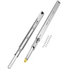 image:imageVEVOR Drawer Slides 24inch 1 Pair Locking Drawer Slides 250lbs Load Capacity Side Mount Ball Bearing 3Fold Full ExtensionNew