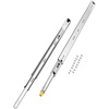 image:imageVEVOR Drawer Slides 24inch 1 Pair Locking Drawer Slides 250lbs Load Capacity Side Mount Ball Bearing 3Fold Full ExtensionNew