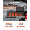 image:imageVEVOR Drawer Slides 24inch 1 Pair Locking Drawer Slides 250lbs Load Capacity Side Mount Ball Bearing 3Fold Full ExtensionNew