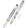 image:imageVEVOR Drawer Slides 24inch 1 Pair Locking Drawer Slides 250lbs Load Capacity Side Mount Ball Bearing 3Fold Full ExtensionNew