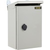 image:imageVEVOR Electrical Enclosure 24 x 24 x 12 NEMA 4 Outdoor Enclosure IP65 Waterproof amp Dustproof ColdRolled Carbon Steel Hinged Junction Box for Outdoor Indoor Use with Rain Hood12 x 8 x 6