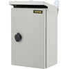 image:imageVEVOR Electrical Enclosure 24 x 24 x 12 NEMA 4 Outdoor Enclosure IP65 Waterproof amp Dustproof ColdRolled Carbon Steel Hinged Junction Box for Outdoor Indoor Use with Rain Hood12 x 8 x 6
