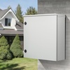 image:imageVEVOR Electrical Enclosure 24 x 24 x 12 NEMA 4 Outdoor Enclosure IP65 Waterproof amp Dustproof ColdRolled Carbon Steel Hinged Junction Box for Outdoor Indoor Use with Rain Hood24 x 24 x 8