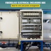 image:imageVEVOR Electrical Enclosure Box23619791Fiberglass Junction BoxIP66 Waterproof amp DustproofOutdoor Electrical Boxwith Mounting Plat157 x 118 x 79