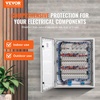 image:imageVEVOR Electrical Enclosure Box23619791Fiberglass Junction BoxIP66 Waterproof amp DustproofOutdoor Electrical Boxwith Mounting Plat236 x 197 x 91