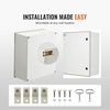 image:imageVEVOR Electrical Enclosure Box23619791Fiberglass Junction BoxIP66 Waterproof amp DustproofOutdoor Electrical Boxwith Mounting Plat236 x 197 x 91