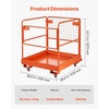 image:imageVEVOR Forklift Man Basket 366 x 366 in Forklift Safety Cage  with 4 Wheels For Aerial Work Lifting Loader and Warehouses 1200 lbs Capacity Work Platform with Mesh Panel and Drain Hole