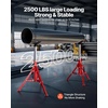 image:imageVEVOR HeavyDuty VHead Pipe Stand for 1812 Pipes Supporting  2500 lbs Load Capacity 2442 Height Adjustment Folding amp Portable Design for Pipe Threading Cutting Grooving Welding