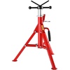 image:imageVEVOR HeavyDuty VHead Pipe Stand for 1812 Pipes Supporting  2500 lbs Load Capacity 2442 Height Adjustment Folding amp Portable Design for Pipe Threading Cutting Grooving Welding