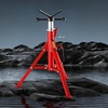 image:imageVEVOR HeavyDuty VHead Pipe Stand for 1812 Pipes Supporting  2500 lbs Load Capacity 2442 Height Adjustment Folding amp Portable Design for Pipe Threading Cutting Grooving Welding