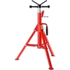 image:imageVEVOR HeavyDuty VHead Pipe Stand for 1812 Pipes Supporting  2500 lbs Load Capacity 2852 Height Adjustment Folding amp Portable Design for Pipe Threading Cutting Grooving Welding