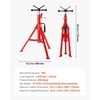 image:imageVEVOR HeavyDuty VHead Pipe Stand for 1812 Pipes Supporting  2500 lbs Load Capacity 2852 Height Adjustment Folding amp Portable Design for Pipe Threading Cutting Grooving Welding