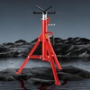 image:imageVEVOR HeavyDuty VHead Pipe Stand for 1812 Pipes Supporting  2500 lbs Load Capacity 2852 Height Adjustment Folding amp Portable Design for Pipe Threading Cutting Grooving Welding