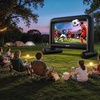 image:imageVEVOR Inflatable Movie Screen 14 ft Outdoor Inflatable Projection Screen with Portable Storage Bag FrontRear Projection Easy Set Up Blow Up Screen for Outdoor Backyard Movie Night Theme Parties14FT
