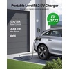 image:imageVEVOR Level 12 Tesla Charger 16 Amp Portable Electric Car EV Charger with 25 ft Charging Cable 120V240V NEMA 620P Plug NEMA 515 Adapter LED Indicator NACS Connector for Tesla Model YX3S97 x 38 x 23 in