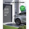 image:imageVEVOR Level 12 Tesla Charger 16 Amp Portable Electric Car EV Charger with 25 ft Charging Cable 120V240V NEMA 620P Plug NEMA 515 Adapter LED Indicator NACS Connector for Tesla Model YX3S25FT Cable
