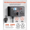 image:imageVEVOR Manual EV Charging Switch NEMA 1030 Splitter Switch for Dryer amp EV 24A Max 240V Manual Power Distribution with Circuit Breaker RealTime Display HandOperated Selector Plug and Play ETLNEMA 1030 Dual 1030R