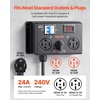 image:imageVEVOR Manual EV Charging Switch NEMA 1030 Splitter Switch for Dryer amp EV 24A Max 240V Manual Power Distribution with Circuit Breaker RealTime Display HandOperated Selector Plug and Play ETLNEMA 1430 1430R  1450R