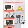 image:imageVEVOR Manual EV Charging Switch NEMA 1030 Splitter Switch for Dryer amp EV 24A Max 240V Manual Power Distribution with Circuit Breaker RealTime Display HandOperated Selector Plug and Play ETLNEMA 1030 Dual 1030R
