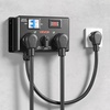 image:imageVEVOR Manual EV Charging Switch NEMA 1030 Splitter Switch for Dryer amp EV 24A Max 240V Manual Power Distribution with Circuit Breaker RealTime Display HandOperated Selector Plug and Play ETLNEMA 1030 Dual 1030R