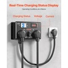 image:imageVEVOR Manual EV Charging Switch NEMA 1030 Splitter Switch for Dryer amp EV 24A Max 240V Manual Power Distribution with Circuit Breaker RealTime Display HandOperated Selector Plug and Play ETLNEMA 1030 Dual 1030R