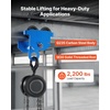 image:imageVEVOR Manual Trolley 2200 lbs1 Ton Load Capacity Push Beam Trolley with Dual Wheels Adjustable for IBeam Flange Width 24 to 7 Heavy Duty Carbon Steel Garage Hoist for Straight amp Curved I Beam
