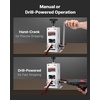 image:imageVEVOR Manual Wire Stripper Machine 006118 in Copper Cable Stripper Tool Hand Crank or Drill Powered Modes HeavyDuty Q235 Frame Wire Stripping Machine Easy to Use for Scrap Copper RecyclingManual Hand Crank or Drill Powered